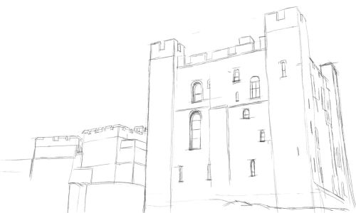 Castle Drawing Step by Step 8