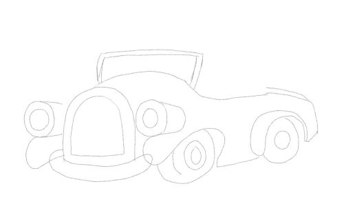 Cartoon Drawings of Cars Tutorial. Draw Cartoon Cars Three in One Lesson.