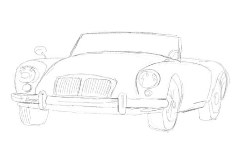 car cartoon drawing