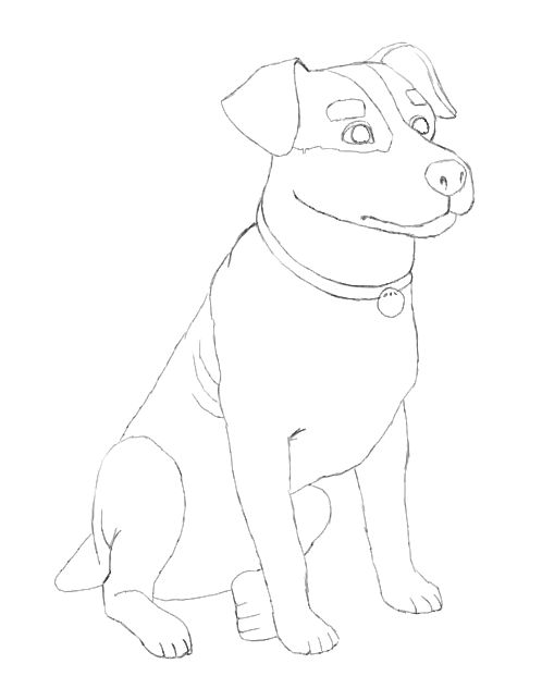 dog drawing