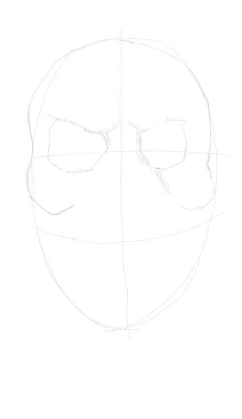 evil skull drawings 3